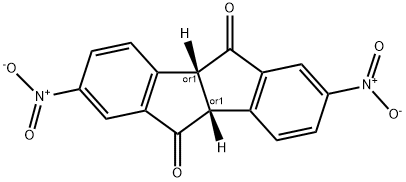 2,7-Dinitro-4b,9b-dihydroindeno[2,1-a]indene-5,10-dione Struktur