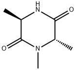 2,5-Piperazinedione,1,3,6-trimethyl-,(3R-trans)-(9CI) Struktur