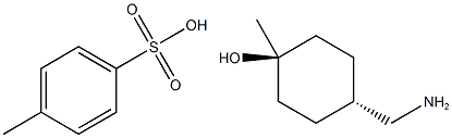 (1r,4r)-4-(Aminomethyl)-1-methylcyclohexanol 4-methylbenzenesulfonate Struktur