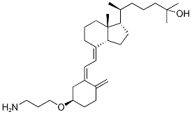 25-Hydroxy Vitamin D3 3,3’-Aminopropyl Ether Struktur