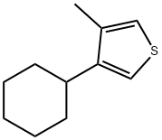 3-CYCLOHEXYL-4-METHYLTHIOPHENE Struktur