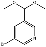 3-bromo-5-(dimethoxymethyl)pyridine Struktur