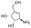 3-Cyclopentene-1,2-diol,5-amino-3-(hydroxymethyl)-,[1S-(1alpha,2alpha,5beta)]-(9CI) Struktur