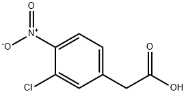 4-CHLORO-3-NITROPHENYLACETIC ACID Struktur