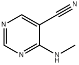 5-Pyrimidinecarbonitrile, 4-(methylamino)- (8CI,9CI) Struktur