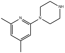 Piperazine, 1-(4,6-dimethyl-2-pyridinyl)- (9CI) Struktur