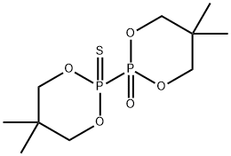 5,5,5',5'-Tetramethyl-2,2'-bi[1,3,2-dioxaphosphorinane]2-oxide 2'-sulfide Struktur