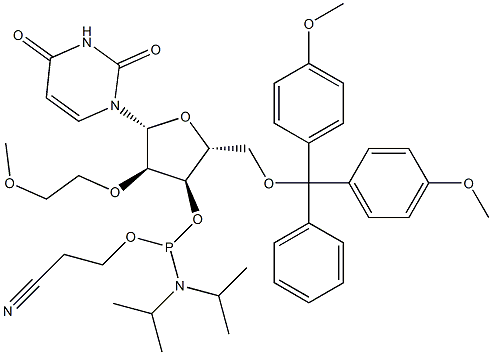 DMT-2'-O-MOE-rU Phosphoramidite Struktur