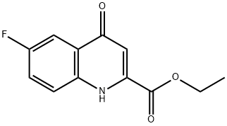 Ethyl 6-fluoro-4-oxo-1,4-dihydroquinoline-2-carboxylate Struktur