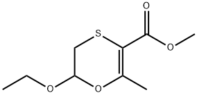 1,4-Oxathiin-3-carboxylicacid,6-ethoxy-5,6-dihydro-2-methyl-,methylester(9CI) Struktur