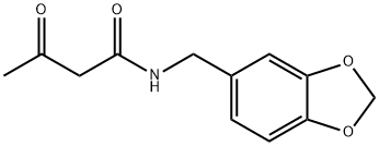 n-piperonylacetoacetamide Struktur