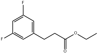 3-(3,5-DIFLUORO-PHENYL)-PROPIONIC ACID ETHYL ESTER Struktur