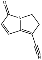 3H-Pyrrolizine-1-carbonitrile,2,5-dihydro-5-oxo-(9CI) Struktur