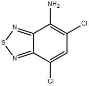 4-Amino-5,7-dichloro-2,1,3-benzothiadiazole Struktur