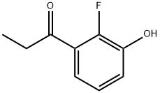 1-Propanone,  1-(2-fluoro-3-hydroxyphenyl)- Struktur