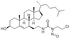 7-beta(N-(2-Chloroethyl)-N-nitroso-N-carbonylaminoethyl)cholesterol Struktur