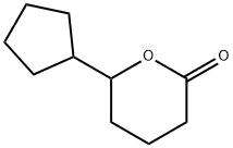 6-cyclopentyltetrahydro-2H-pyran-2-one  Struktur