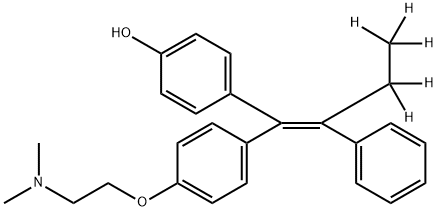 (Z)-4-Hydroxy Tamoxifen-d5 Struktur