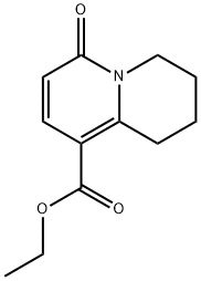 4-OXO-6,7,8,9-TETRAHYDRO-4H-QUINOLIZINE-1-CARBOXYLIC ACID ETHYL ESTER Struktur