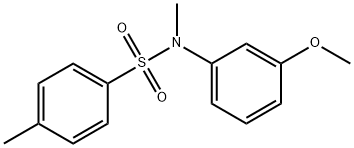 N-(m-methoxyphenyl)-N-methyl-p-toluenesulphonamide Struktur