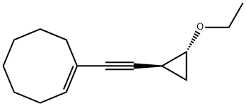 Cyclooctene, 1-[(2-ethoxycyclopropyl)ethynyl]-, trans- (9CI) Struktur