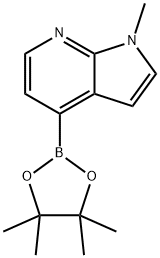 1-Methyl-4-(4,4,5,5-tetramethyl-1,3,2-dioxaborolan-2-yl)-1H-pyrrolo[2,3-b]pyridine Struktur