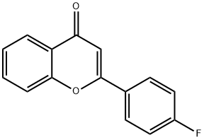 2-(4-fluorophenyl)-4H-chromen-4-one Struktur