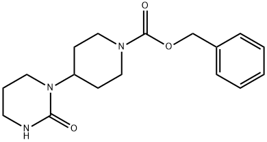 Benzyl 4-(2-oxo-1,3-diazinan-1-yl)piperidine-1-carboxylate Struktur