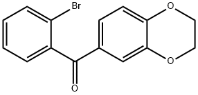 2-BROMO-3',4'-(ETHYLENEDIOXY)BENZOPHENONE Struktur