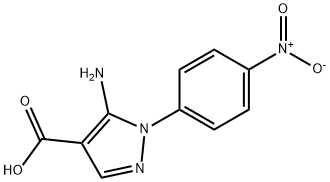 5-AMINO-1-(4-NITRO-PHENYL)-1H-PYRAZOLE-4-CARBOXYLIC ACID Struktur