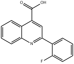 2-(2-FLUOROPHENYL)-4-QUINOLINECARBOXYLIC ACID Struktur