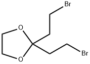 1,3-Dioxolane, 2,2-bis(2-broMoethyl) Struktur