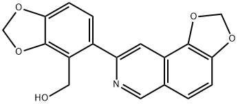 5-(1,3-Dioxolo[4,5-f]isoquinolin-8-yl)-1,3-benzodioxole-4-methanol Struktur