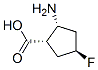 Cyclopentanecarboxylic acid, 2-amino-4-fluoro-, (1alpha,2alpha,4beta)- (9CI) Struktur