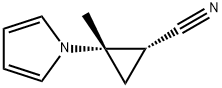 Cyclopropanecarbonitrile, 2-methyl-2-(1H-pyrrol-1-yl)-, cis- (9CI) Struktur