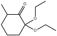 Cyclohexanone, 2,2-diethoxy-6-methyl- (9CI) Struktur