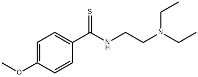 N-[2-(Diethylamino)ethyl]-p-methoxythiobenzamide Struktur