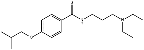 N-[3-(Diethylamino)propyl]-p-isobutoxythiobenzamide Struktur