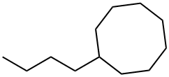 Butylcyclooctane Struktur