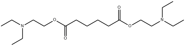 bis[2-(diethylamino)ethyl] adipate Struktur