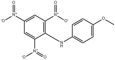 2,4,6-Trinitro-N-(4-methoxyphenyl)aniline Struktur