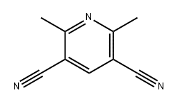 2,6-Dimethyl-3,5-dicyanopyridine Struktur