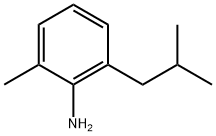 Benzenamine,  2-methyl-6-(2-methylpropyl)- Struktur