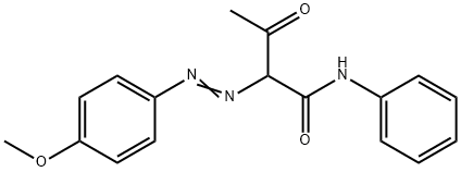 2-[(p-methoxyphenyl)azo]acetoacetanilide  Struktur