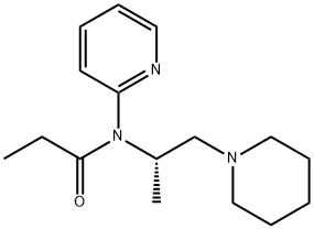 N-[[S,(+)]-1-Methyl-2-piperidinoethyl]-N-(2-pyridyl)propionamide Struktur