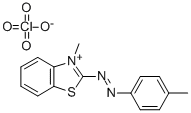 3-Methyl-2-(p-tolylazo)benzothiazoliumperchlorate Struktur