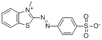 3-Methyl-2-((p-sulfophenyl)azo)benzothiazoliumhydroxideinnersalt Struktur