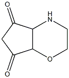 Cyclopent[b]-1,4-oxazine-5,7(2H,6H)-dione,  tetrahydro-  (9CI) Struktur