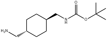 N-叔丁氧基羰基-1,4-TRANS-二氨基甲基環(huán)己烷, 166168-16-7, 結(jié)構(gòu)式