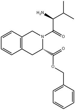 L-N-VALYL-L-1,2,3,4-四氫異喹啉-3-芐氧羰?；}酸鹽, 166169-15-9, 結構式